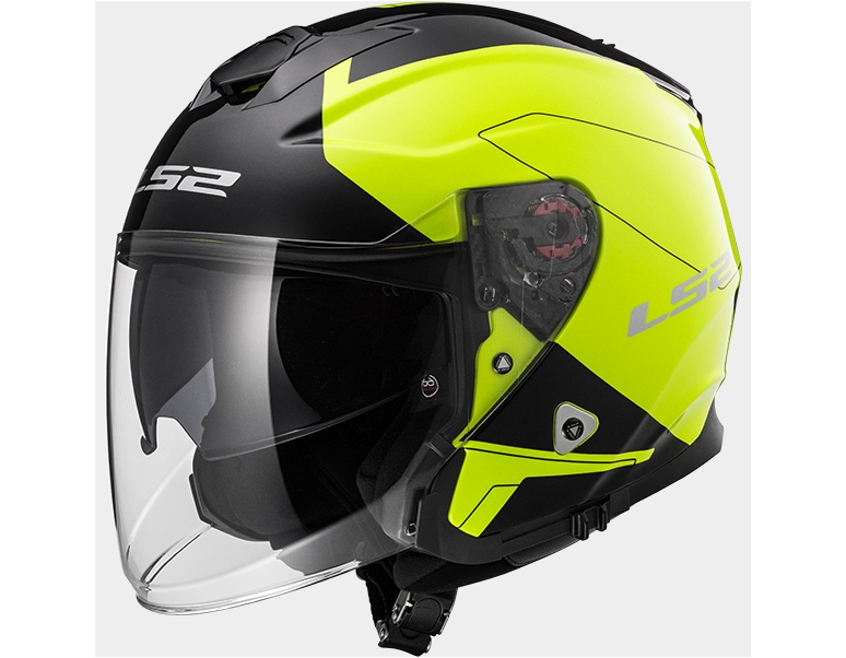 CASQUE JET LS2 INFINITY HIGH VISIBILITY