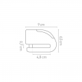 BLOQUE DISQUE ALARME FR14 INOX SRA